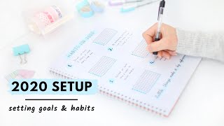 Plan with me for 2020 | How I set ACTIONABLE Goals + Habits & stick to them!