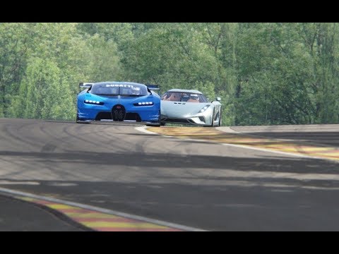 Battle Bugatti Vision GT vs Koenigsegg Regera at Spa-Francorchamps