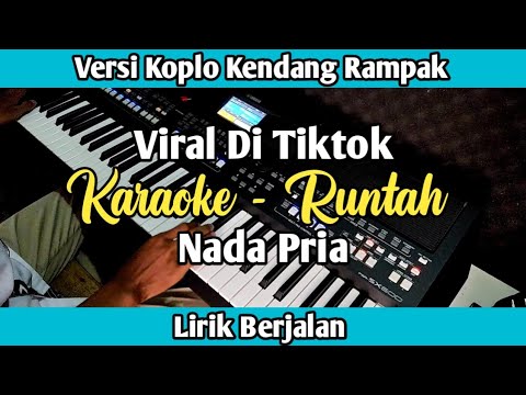 Karaoke - Runtah Koplo Kendang Rampak Nada Cowok Lirik Berjalan | Yamaha PSR SX600