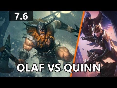 Olaf Top vs Quinn (Ranked Solo - Patch 7.6)