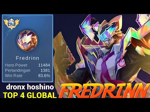 83% Win Rate Fredrinn 11K MMR Gameplay - Top 4 Global Fredrinn by★dronx hoshino - Mobile Legends