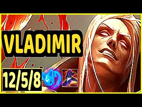 VLADIMIR VS NIDALEE - 12/5/8 KDA TOP GAMEPLAY CHALLENGER I