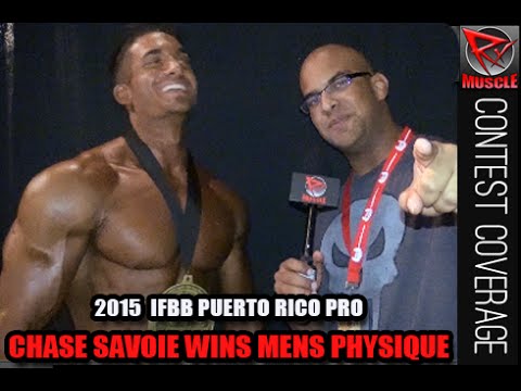Chase Savoie Wins Pro Men's Physique At The 2015 IFBB Puerto Rico Pro Show!