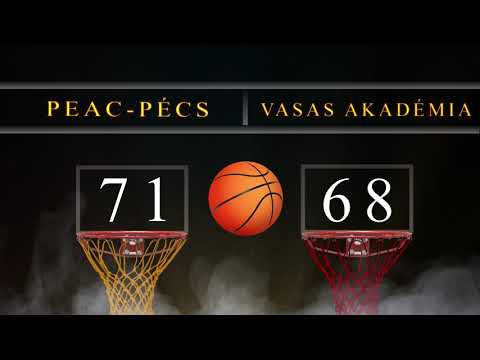 PEAC-PÉCS - Vasas Akadémia mérkőzés összefoglalója