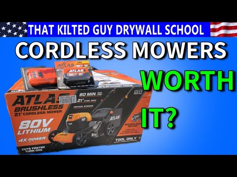 This Harbor Freight Cordless Electric Mower made me sell my Gas Lawn Mower