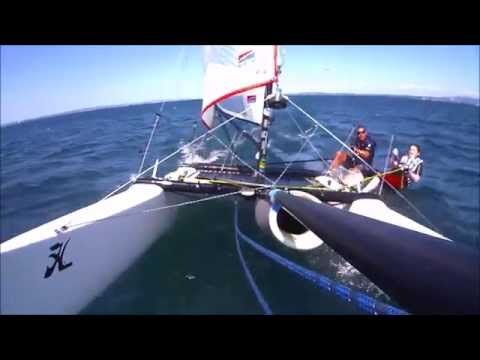 Mit highspeed über den Bodensee bei Sturmwarnung und fast gekentert.