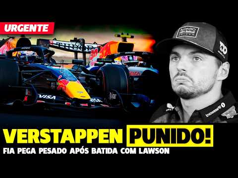 🚨URGENTE: VERSTAPPEN É PUNIDO APÓS BATIDA EM LAWSON! HADJAR EMPURRA FÃ E GAFE NA CADILLAC |FÓRMULA 1