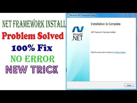 How to install Net Framework 4 on windows 7 ।| fix net framework v4.0.30319  error problem solve - YoutubeRandom