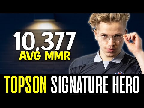 TOPSON Picked Signature Hero in 10,000+ AVG MMR Game DOTA 2