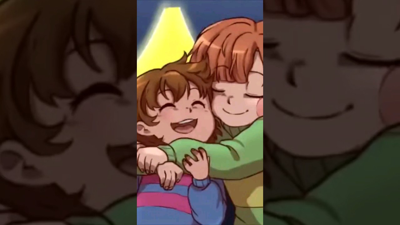 #undertale #deltarune #chara #frisk #hug #cute #comic #anime #animation #animationprocess