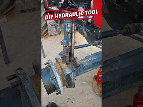 DIY Hydraulic Tool to Remove a Stuck Axle Part #Mechanic #HydraulicJack #DIYTools #AutoRepair