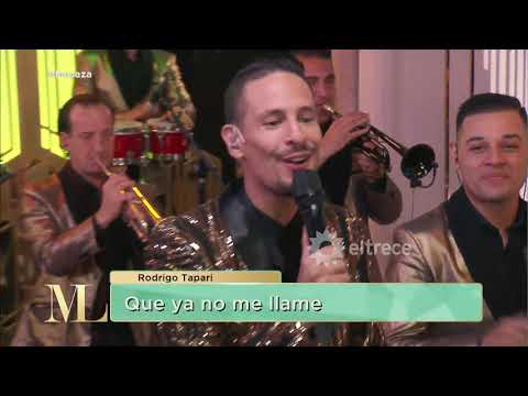 Rodrigo Tapari performed a medley of his hits at Mirtha Legrand's table.