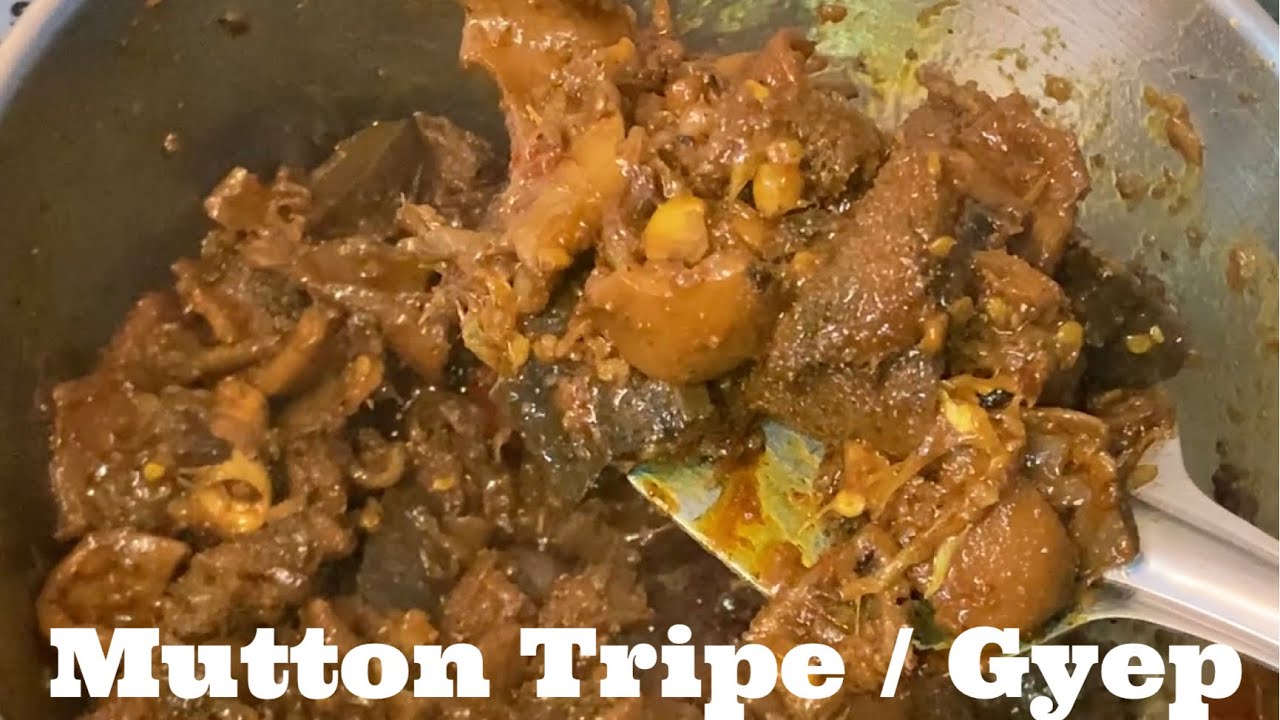 Mutton Tripe/Gyep (in Bhutanese)
