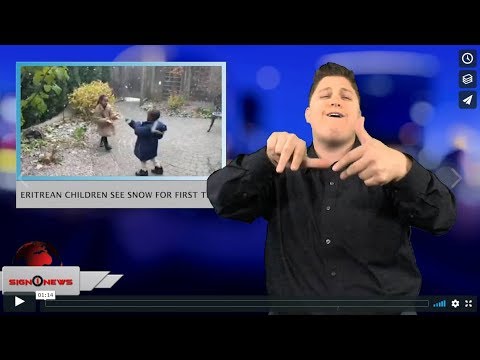 Eritrean children see snow for first time (ASL - 11.14.18)