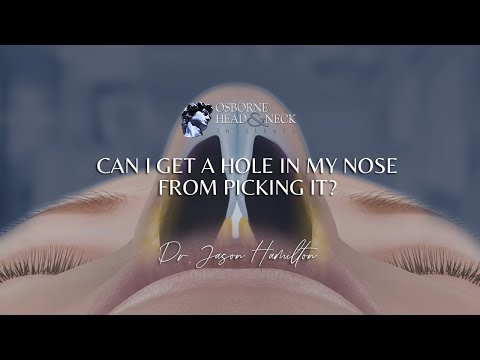 Can I get a hole in my nose from picking it?