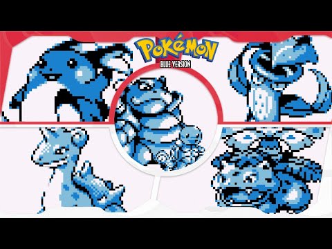 Pokemon Blue for GB ⁴ᴷ Full Playthrough (Solo Squirtle/Blastoise) V2