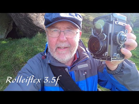 Rolleiflex 3.5f at Almscliffe Crag, FP4 developed in Diafine