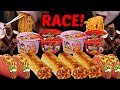 ASMR DOVE ICE CREAM BARS SPICY BULDAK RAMEN TACO BELL RACE EATING COMPETITION 먹방