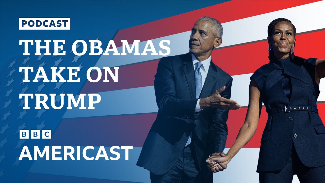 The Obamas mock Trump over 'black jobs' and crowd sizes | BBC Americast