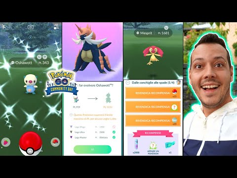 Catturo MESPRIT SHINY al COMMUNITY DAY di OSHAWOTT