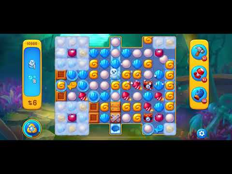 Fishdom level 10986 no boosters フィッシュダム ノーマル