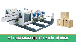 Máy chà nhám hộc kéo 2 đầu tự động Woodmaster