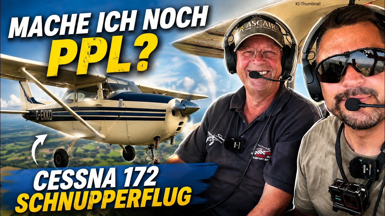 Ich fliege Cessna 172 mit Rolls Royce Sechszylinder