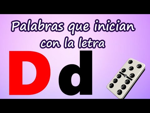 Palabras que inician con D | Aprende a leer y escribir