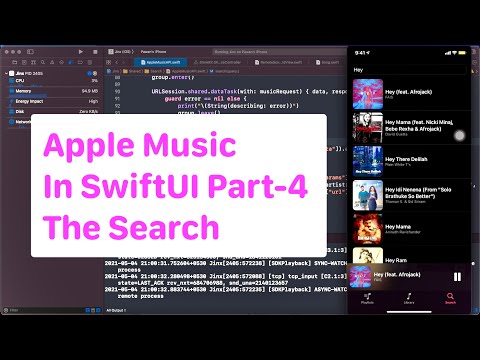 Music player in SwiftUI Part 4 - The Search - Apple Music API