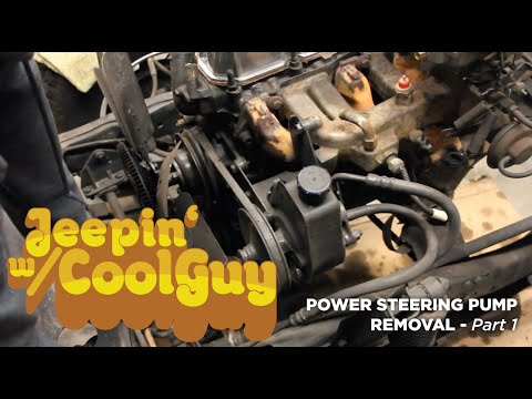 Jeep CJ7 Power Steering Pump Removal Part 1