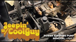 Jeep CJ7 Power Steering Pump Removal Part 1