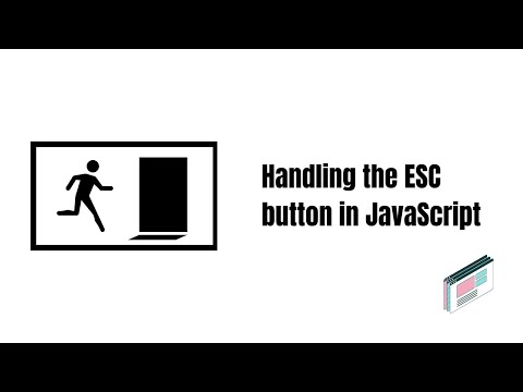 Handling escape button in JavaScript