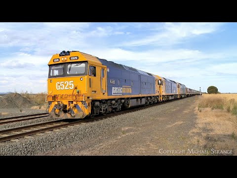 7731V Grain Train Arrives At Gheringhap (15/2/2023) - PoathTV Australian Railways