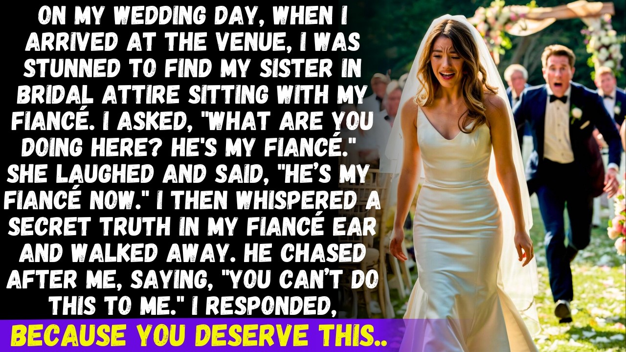 On my wedding day, I found my sister in bridal attire with my fiancé. She said, He’s mine now and...