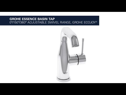 Grohe Essence wastafelkraan M-size inclusief medium-hoge draaibare uitloop en trekwaste - chroom