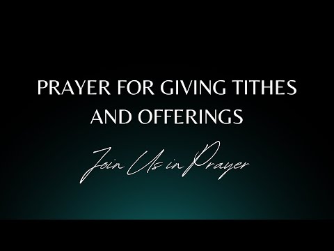 Tithe Prayer
