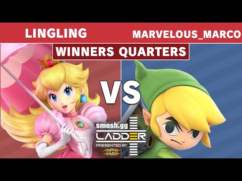 gg ladder Top 32 Series Finale - LingLing (Peach) Vs. Marvelous_Marco (Toon Link) - Winners Quarters