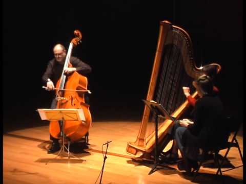 Jean Françaix Duo Baroque double bass and Harp 3