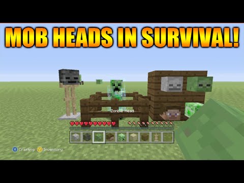 ★Minecraft Xbox 360 + PS3: Title Update 31 How To Get Mob Heads In Survival Tutorial★