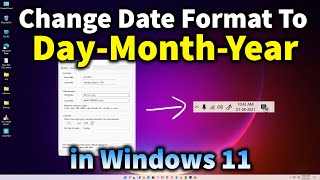 How to Change Date Format in Windows 11 - dd-mm-yyyy format