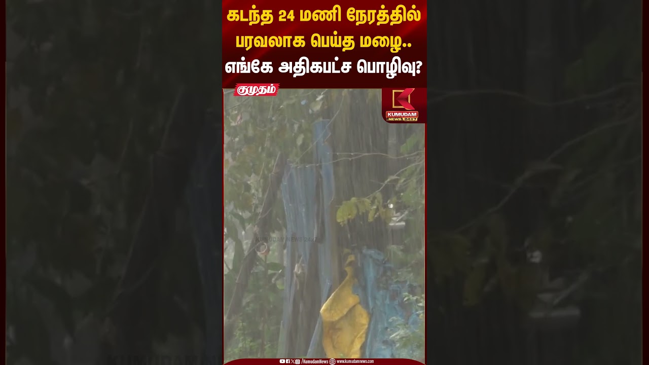 கடந்த 24 மணி நேரத்தில் பரவலாக பெய்த மழை..எங்கே அதிகபட்ச பொழிவு? | Weather Alert | Chennai Red Alert