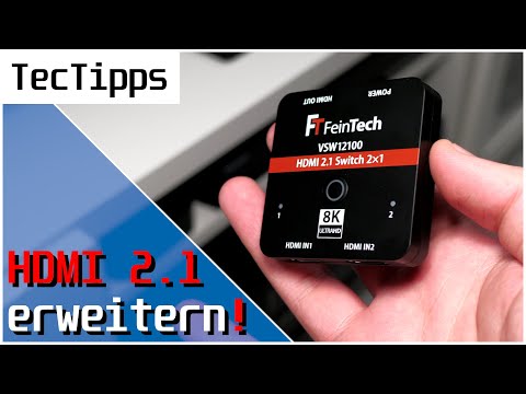 OLED-TV: HDMI 2.1-Anschlüsse erweitern! | FeinTech VSW12100 HDMI 2.1-Switch für Xbox Series X & PS5!