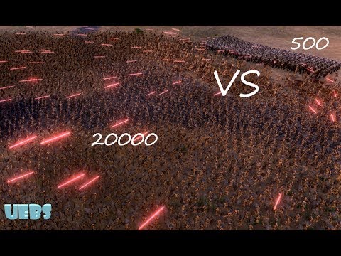 UEBS-Skeleton Warrior 20000 VS Tornado Trooper 500 - Ultimate Epic Battle Simulator