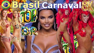 🇧🇷 8k Best 20 Beautiful Super Dancers Rio de Janeiro Carnaval Brazil, Samba Brasil Carnival, Top 8k2