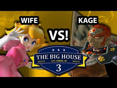 The Big House 3 - Kage (Ganondorf) Vs. Wife (Peach) - Pools Round 1 - SSBM