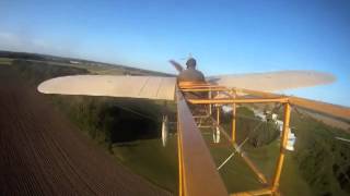 preview picture of video '1909 Bleriot flight at Brodhead Airport'