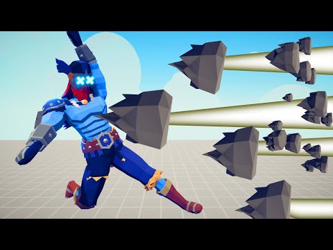 (NEW) ROCK SPELL - PINNING EVERY UNIT TO THE WALL | TABS - Totally Accurate Battle Simulator
