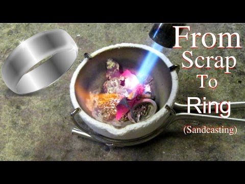 Making a Silver Ring (Sand Casting)