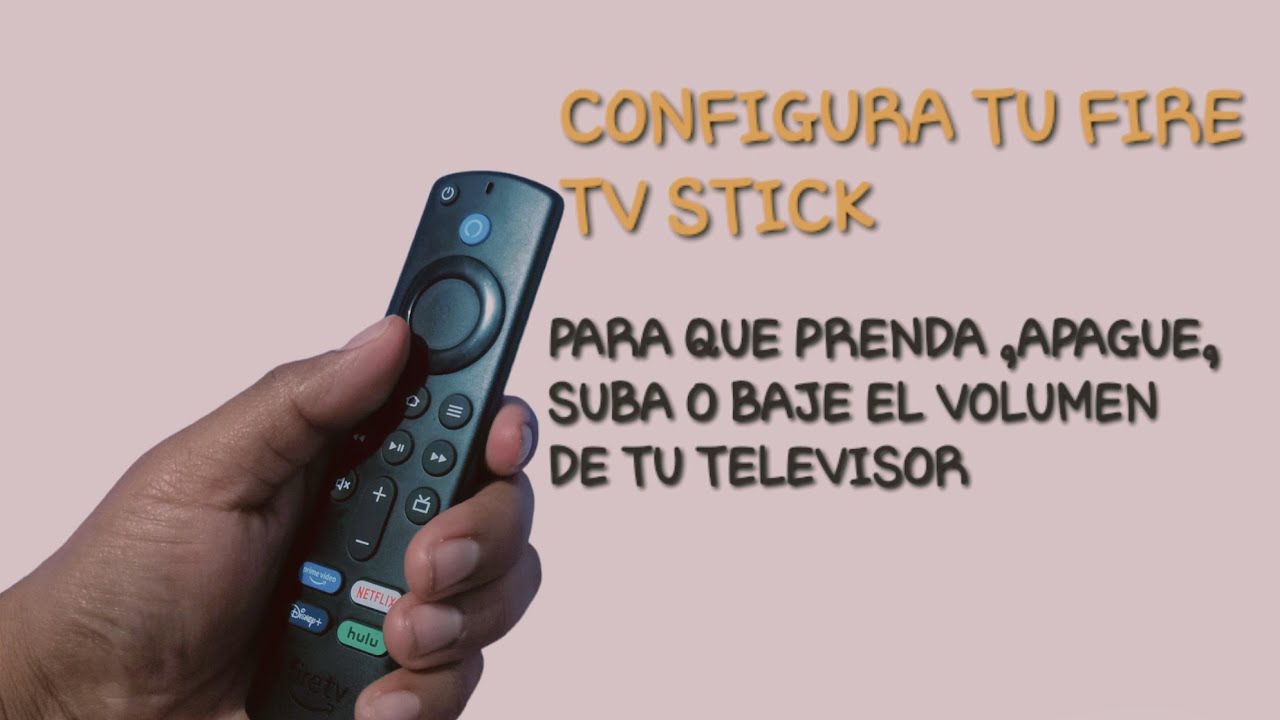 como configurar el control de fire tv stick para que suba o baje el volumen de tu TV