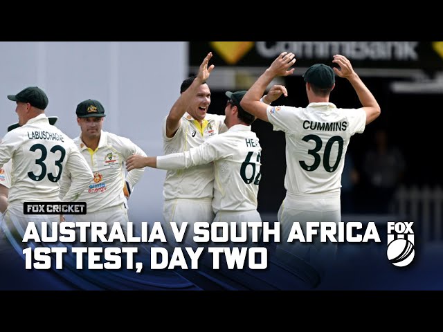 Australia vs South Africa 1st Test, Day Two – Match Highlights Australia vs South Africa 1st Test, Day Two – Match Highlights